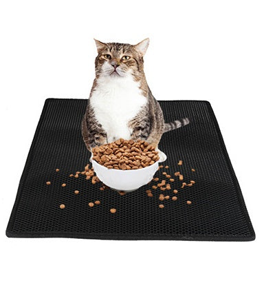 Honeycomb Litter Trap Mat – Waterproof Double-Layer Cat Litter Pad