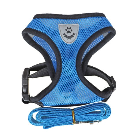 Fashionable Breathable Dog Harness – Lightweight Mesh Chest & Back Design